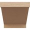 Ekena Millwork 6in. W x 6in. H x 32in. L Burlington Woodgrain TimberThane Rafter Tail, Primed Tan RFTUR06X06X32BURRCPR - alternate 3